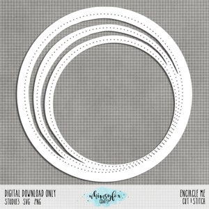 Encircle Me Cut&Stitch File: 12x12 - .studio3 .svg .png