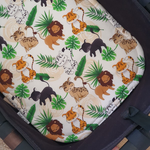 Bassinet Liner made for Bugaboo, Redsbaby, Uppababy & More - Wild Cats Lions and Tigers