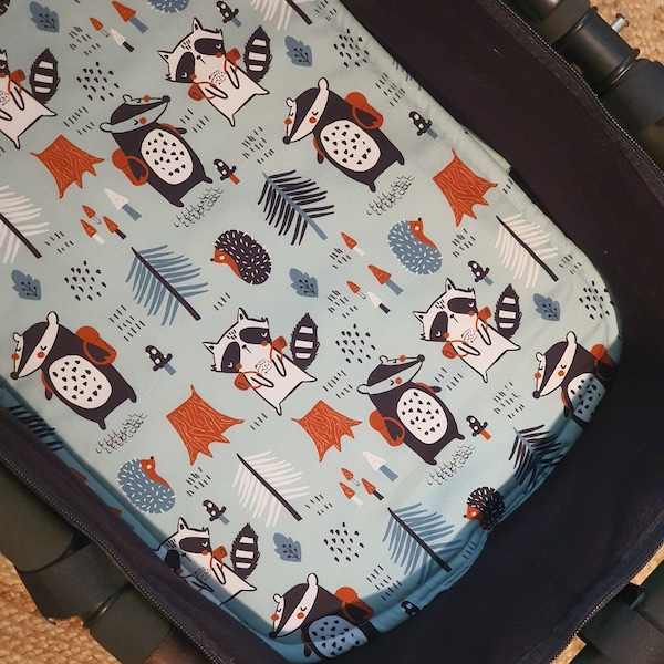 Bassinet Liner made for Bugaboo, Redsbaby, Uppababy & More - Woodland Teal