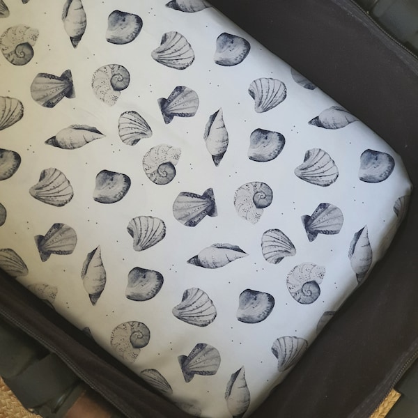 Bassinet Liner made for Bugaboo, Redsbaby, Uppababy & More - Sea Shells