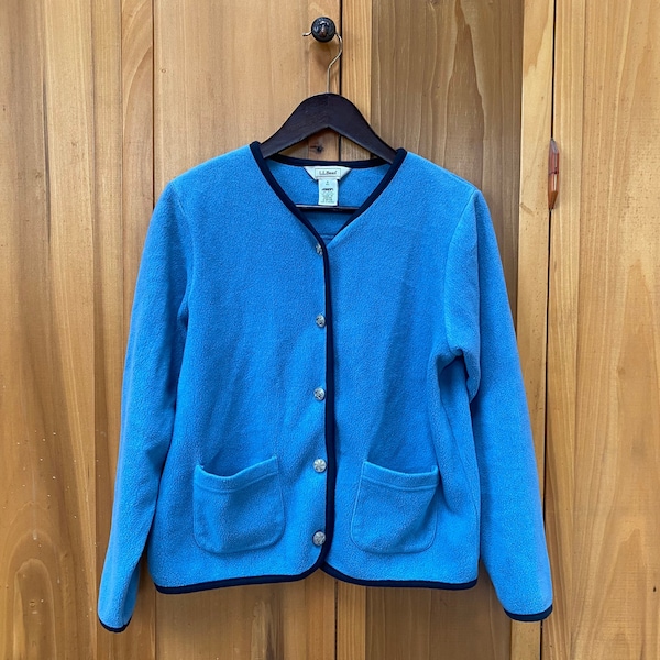 Vintage L.L. Bean Plush Fleece Cardigan