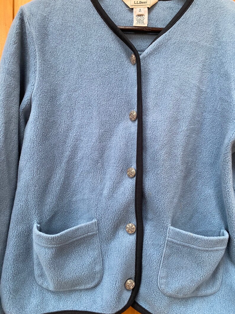 Vintage L.L. Bean Plush Fleece Cardigan image 4