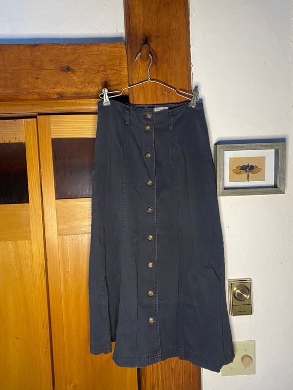 Vintage High Rise Button Down Skirt - image 8