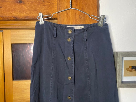 Vintage High Rise Button Down Skirt - image 2