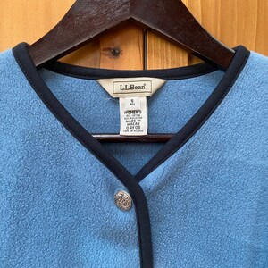 Vintage L.L. Bean Plush Fleece Cardigan image 7