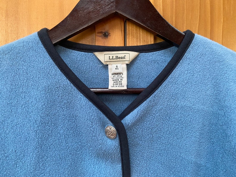 Vintage L.L. Bean Plush Fleece Cardigan image 7