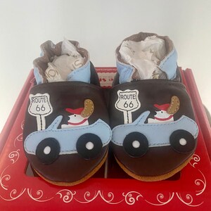 Little Steps Route 66 Puppy soft sole handmade leather shoes