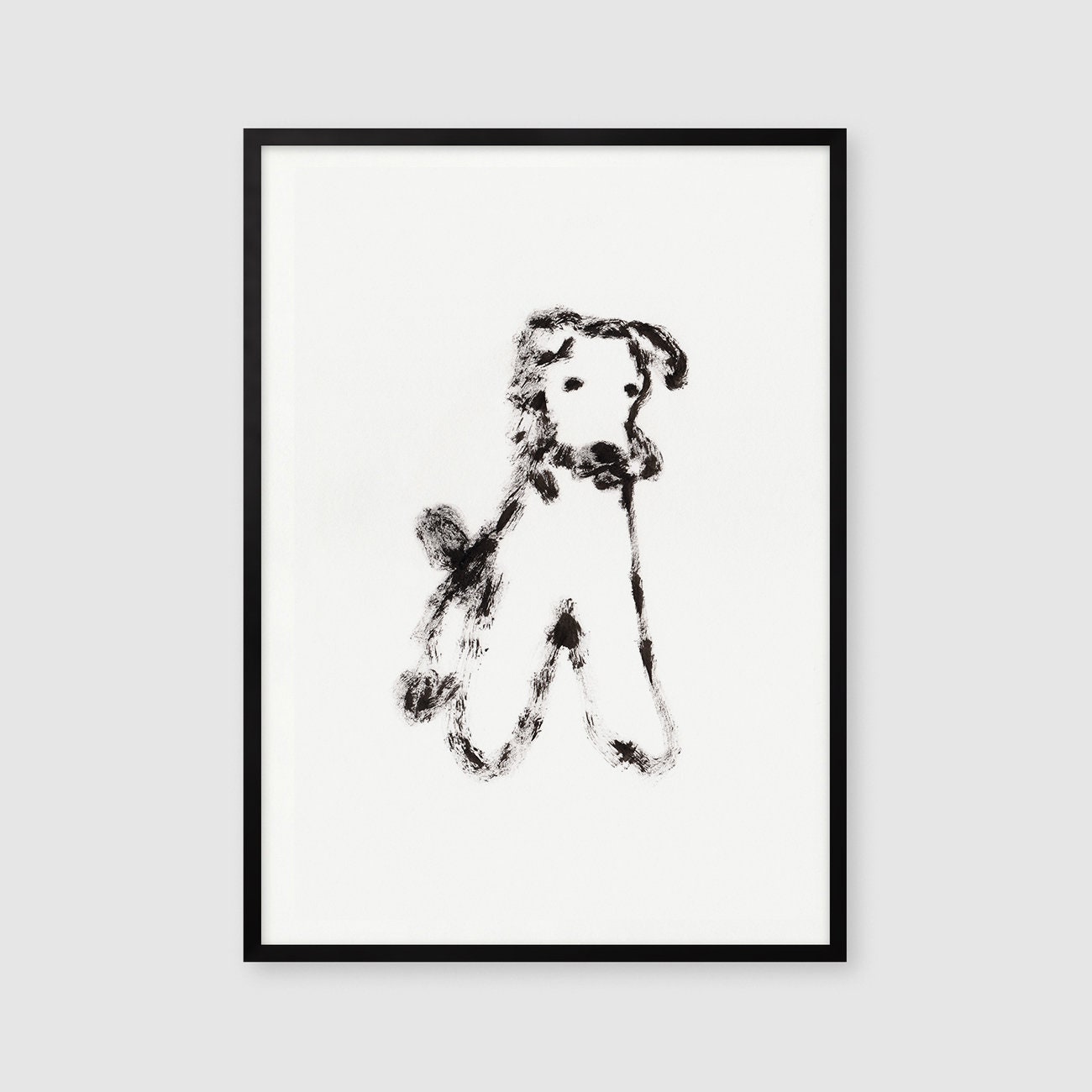 Mini Schnauzer Print, Instant Download, Minimalist Dog Wall Art, Modern Art Decor, Animal Lover, Nursery Dog Art, Schnauzer Gifts