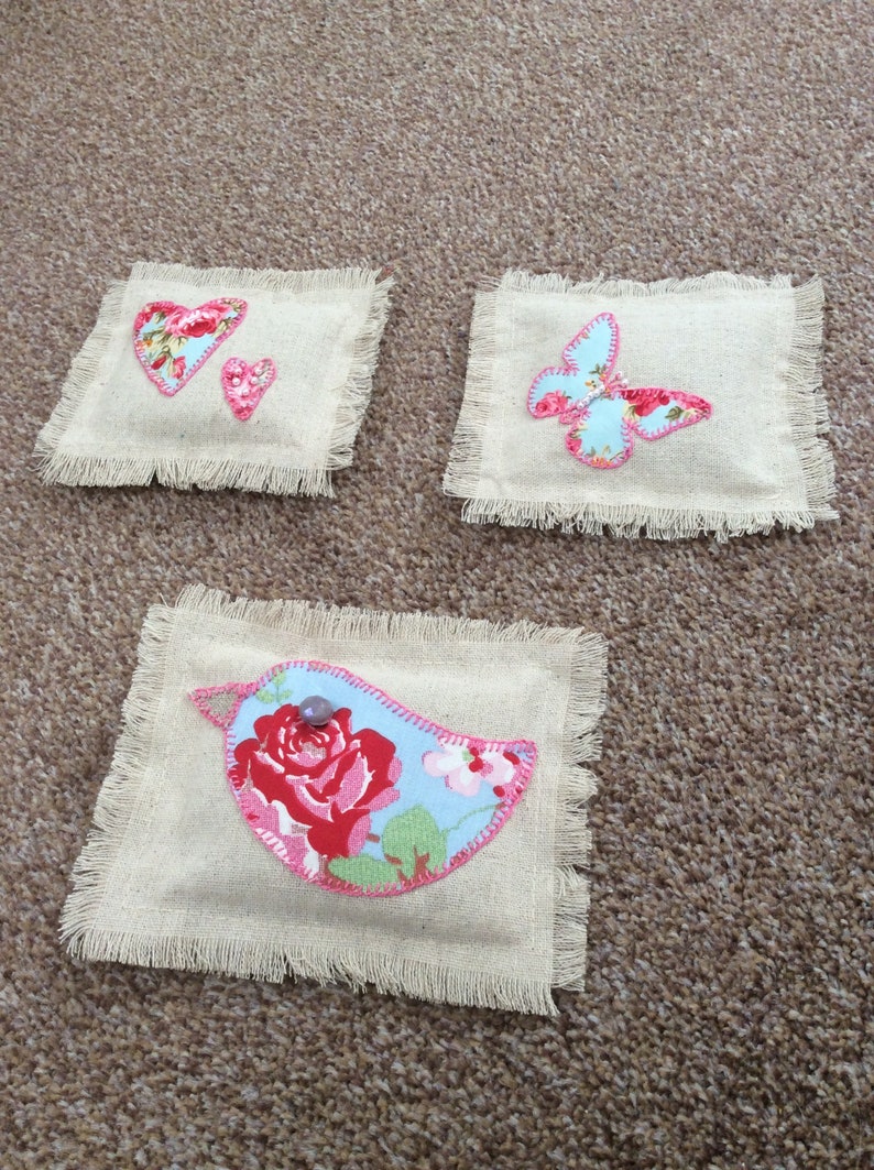 Handmade Lavender Bags/sachets Decorated With Appliqué Etsy UK