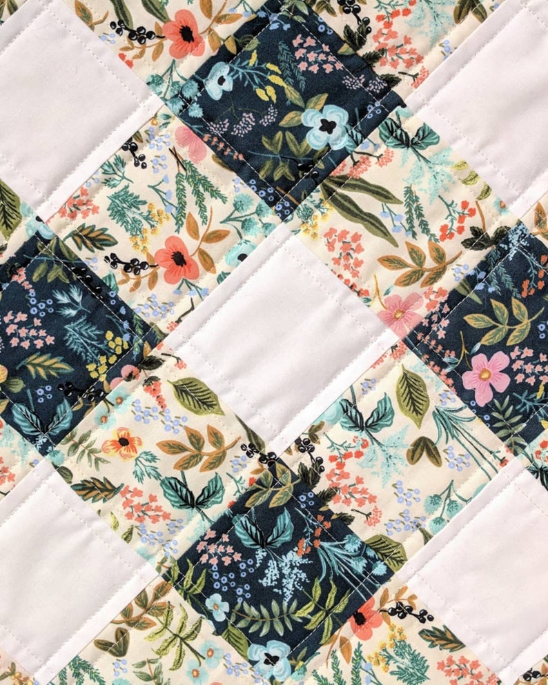 Handmade baby quilt Amalfi Buffalo Check | Etsy