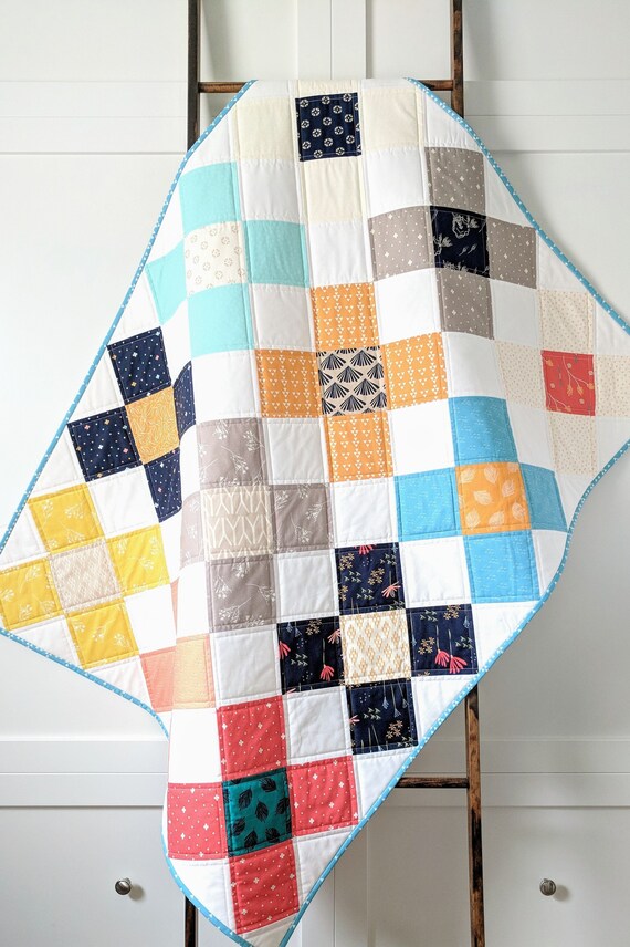 Blankets & Throws Handmade baby quilt Bedding Quilts