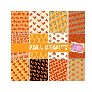 PRINTABLE Fall Beauty (12) Scrapbook Pages