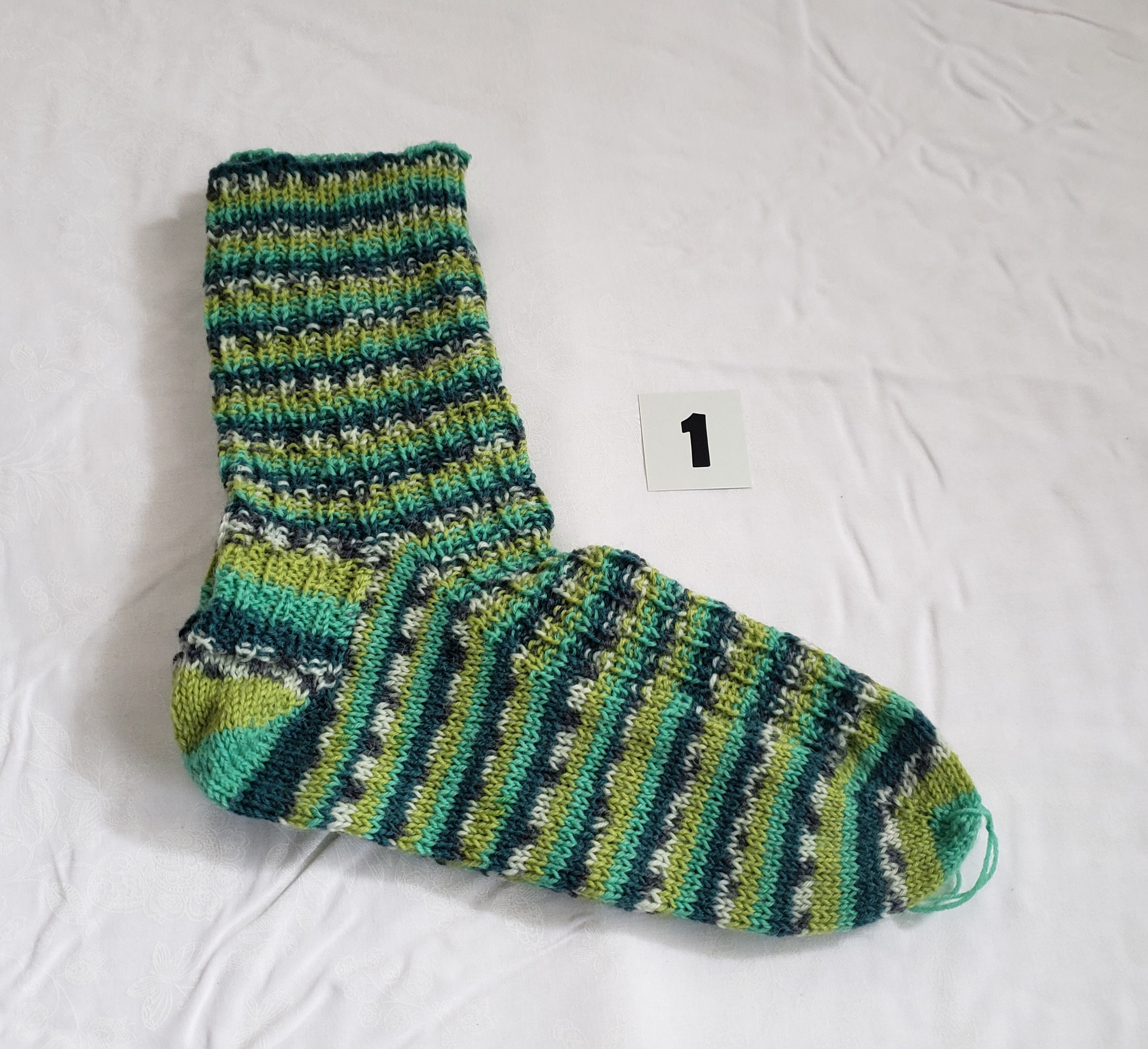 Hand knit socks for men size 9 11 Etsy