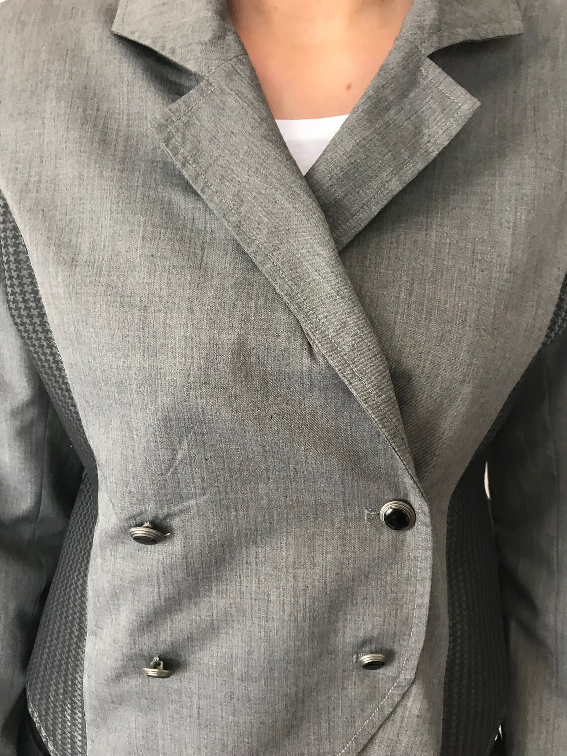 Grey jacket, Women clothing, Women grey jacket, Vintage jackets,Jackets Etsy 日本