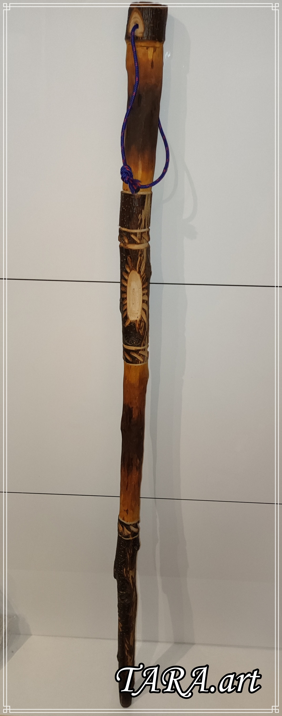 Bâton De Marche UK Bâton De Marche En Bois Rustique Fait Main - Pour Randonnée, Bâton De Pouce, Neuf UK Bâton De Randonnée Rustique