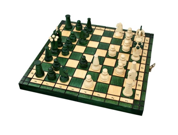  Wegiel Handmade European Ambassador Chess Set - Wooden