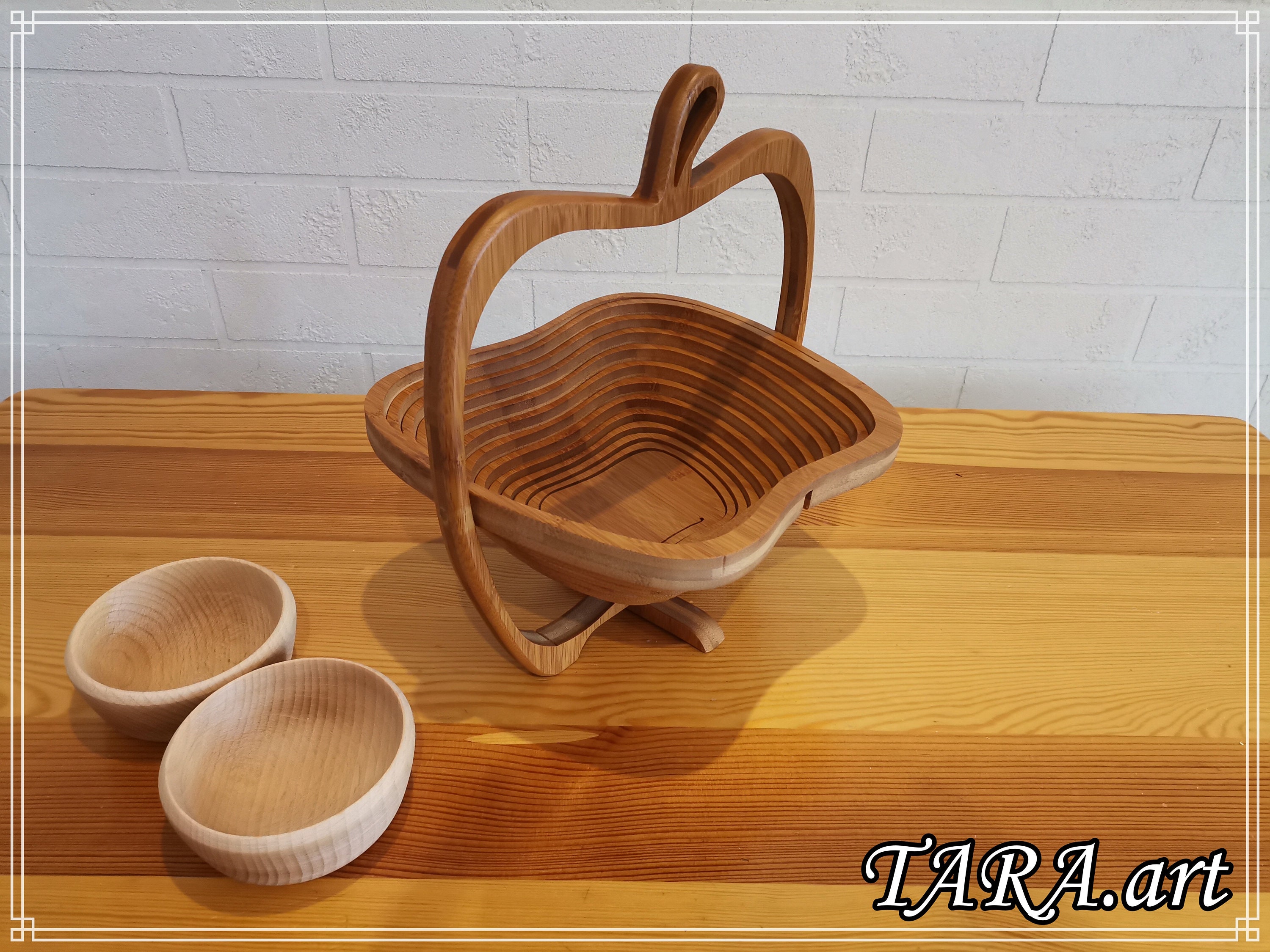 Cesta de frutas de madera cesta de cocina cesta de frutas | Etsy