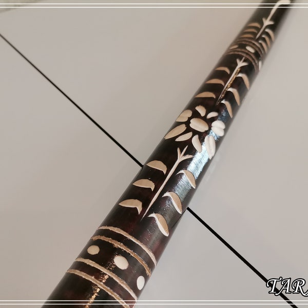 Walking Stick, Wooden Cane - handmade Elegant handle, Pretty walking cane stick, Handcrafted solid cane, Carved walking stick from wood