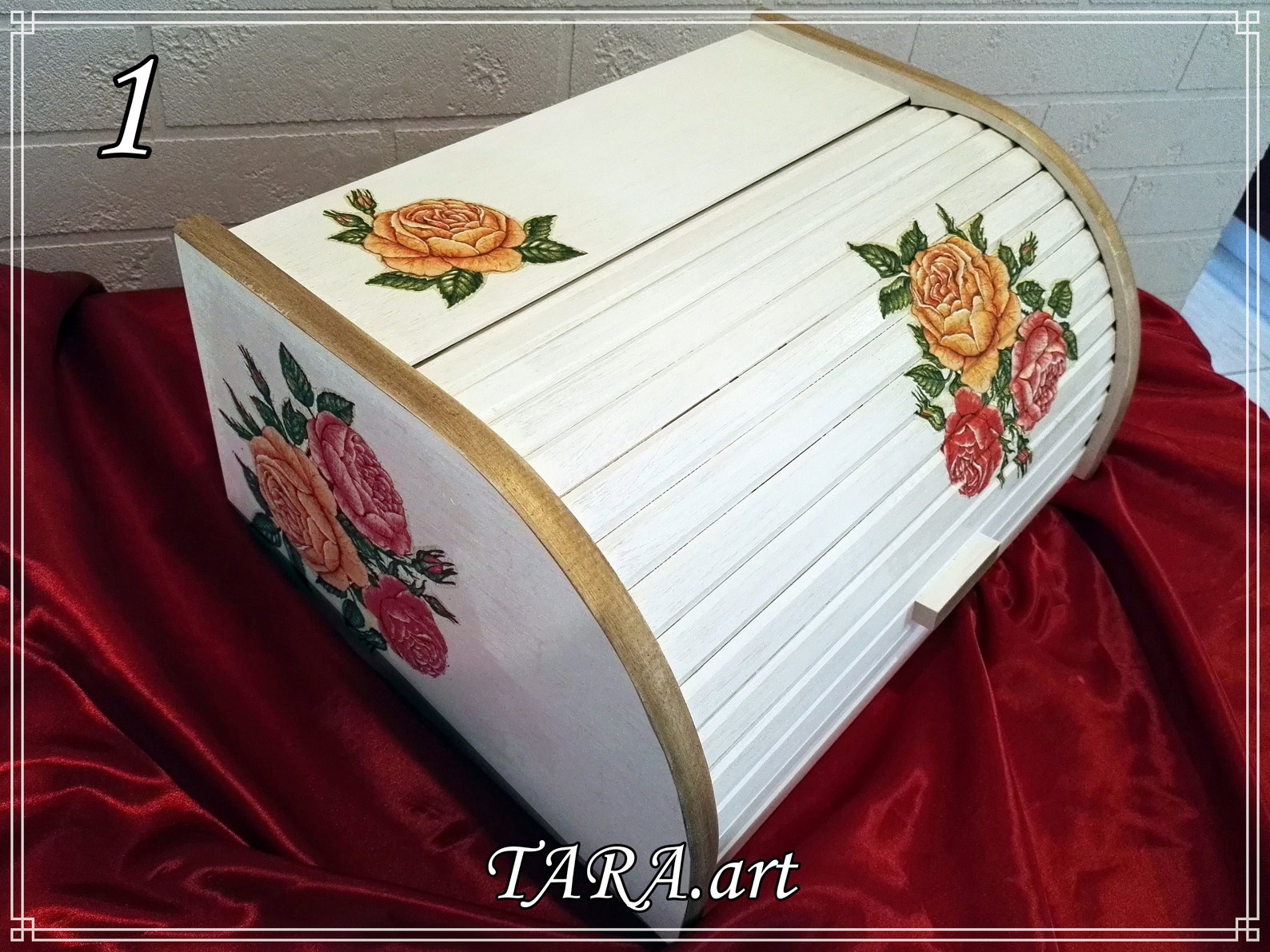 Vintage Bread Box From Wood, Retro Bread Bin, Decorative Storage Box ...
