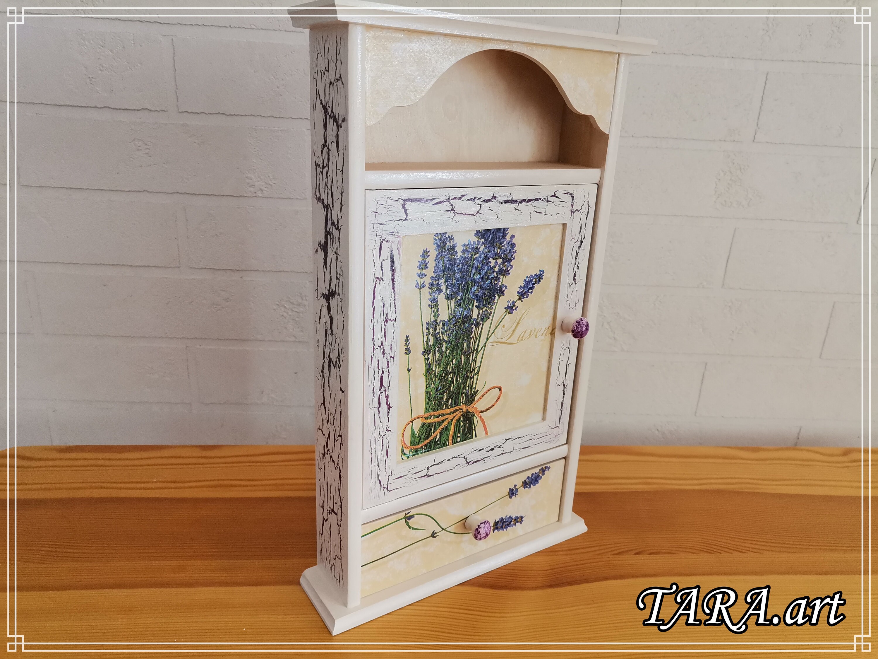 Key Box Decoupage Key Keys Hanger Wooden Key Holder Etsy