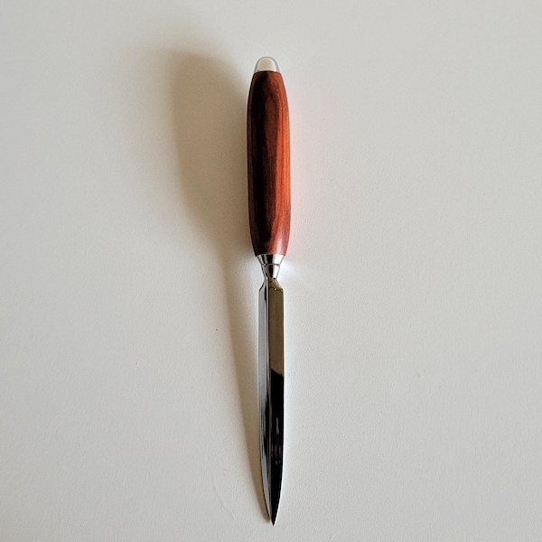Redheart Wood Letter Opener with Chrome Hardware