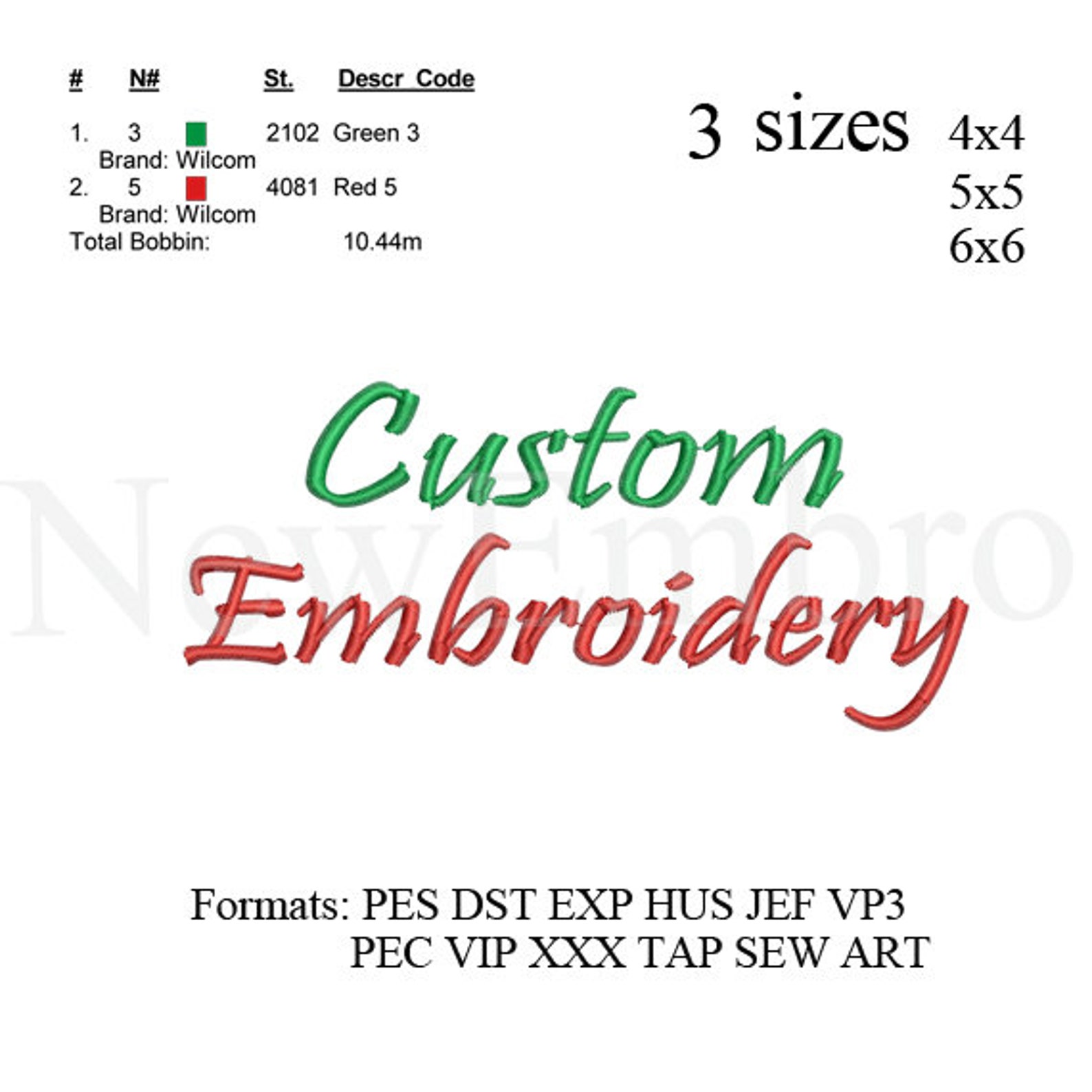 Custom embroidery designCustom Applique Embroidery design No Etsy