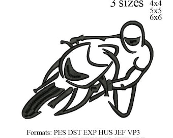 Sportbike Motorrad Maschine Stickerei Design, Motorrad Stickerei Muster Nr. 971 ... 03 Größen, sofortiger Download
