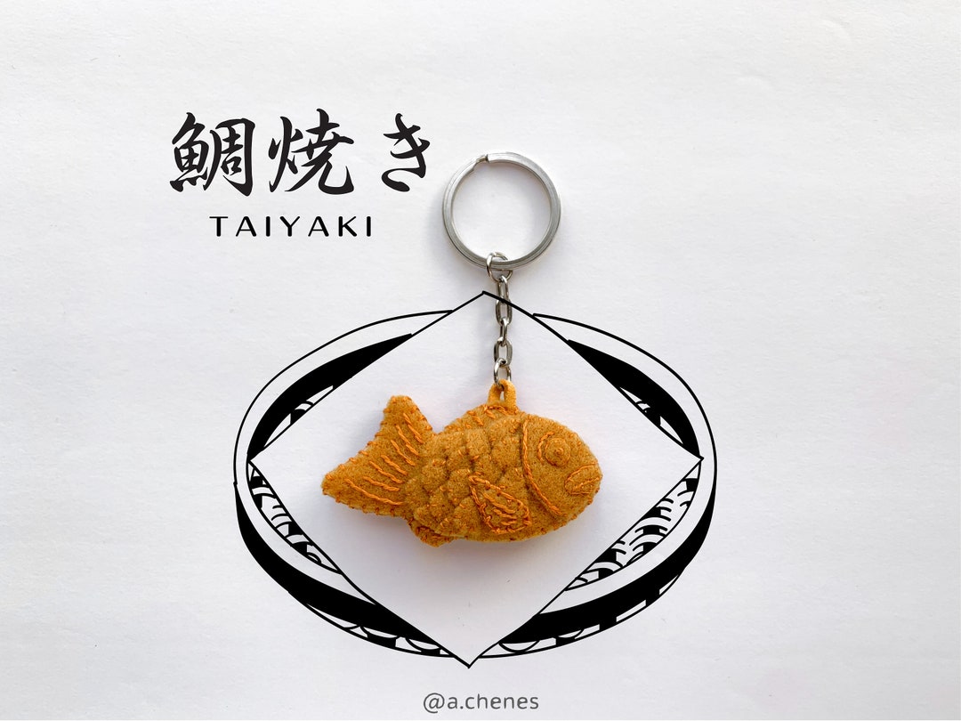 Handmade Felt Taiyaki Keychain - Etsy