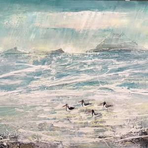 Cartes d'art du paysage écossais / oeuvres d'art originales de Linda McCann / 4 cartes vierges / coffret de cartes / art écossais / cartes uniques