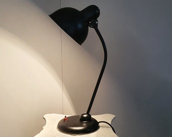 Original Kaiser Idell 6551 - Christian Dell - table lamp - around 1927 - 1928 - black - Bauhaus - cathedral without marking - extremely rare