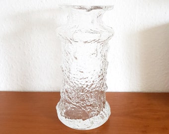 TIMO SARPANEVA - IITTALA Finlandia - Rubus Vase - Firmado - 1960 - Vintage - Arte en vidrio