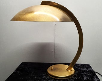 Lampe de bureau Mid Century par Egon Hillebrand des années 50 - Laiton massif