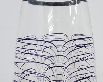 Studio Glass-Rosenthal Studio line glass vase-around 1980-rare décor