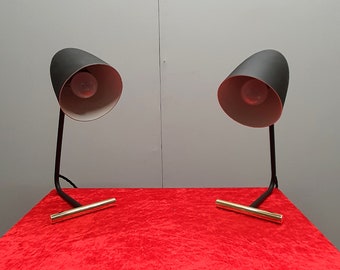 Pair of Mid Century Table Lamps - Modernist - 50s - Vintage