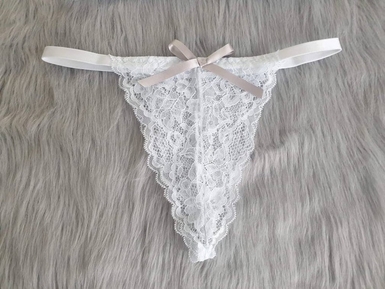 Grace White Lace Bridal Panties Wedding Lovesarah Lingerie Etsy