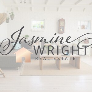 Real Estate Logo, Realtor Logo, House Logo, Realtor Branding, Feminine Logo, Rose Gold Logo, Branding Kit, Premade Logo Design 76