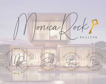 Real Estate Logo, Real Estate Marketing, Signature Logo, Realtor Logo, House Logo, Realtor Branding, Social Media Kit, Branding Kit  122