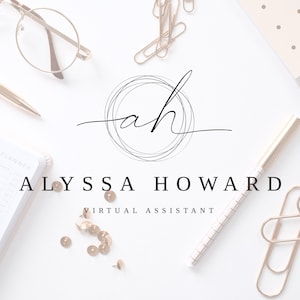 Virtual Assistant Logo, VA Logo, Branding Kit, Virtual Assistant Branding, VA Branding, Virtual Assistant Branding, Premade Logo 28