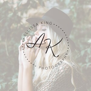 Circle Logo, Photography Logo, Branding Kit, Premade Logo Design, Minimalist Logo 48