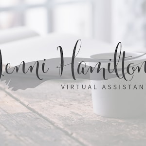 Branding Kit, Virtual Assistant Logo. VA logo, VA branding, Watercolor Logo, Premade Logo Design, Minimalist Logo 46