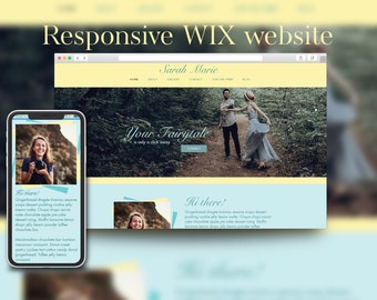 Website, Website Design, Wix Website, Responsive Website, One Page Site, Website Template, Blog Template, Photography Website Design, Sarah