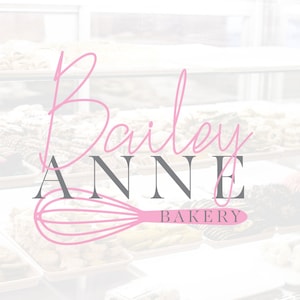Logotipo de panadería, logotipo de panadería, diseño de logotipo, diseño de logotipo de panadería, kit de marca, diseño de logotipo prefabricado, logotipo prefabricado, logotipo prefabricado, logotipo rosa 116