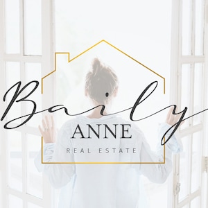 Realtor Logo, Signature Logo, Real Estate Logo, House Logo, Realtor Branding, Feminine Logo, Gold Logo, Branding Kit, Premade Logo Design 84