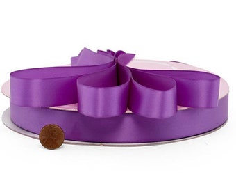 Offray Single Face 38 mm Satin Ribbon Pink