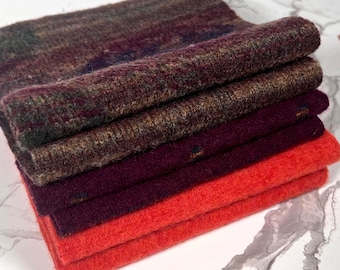 Upcycled Felted Sweater Pieces, DIY Mittens