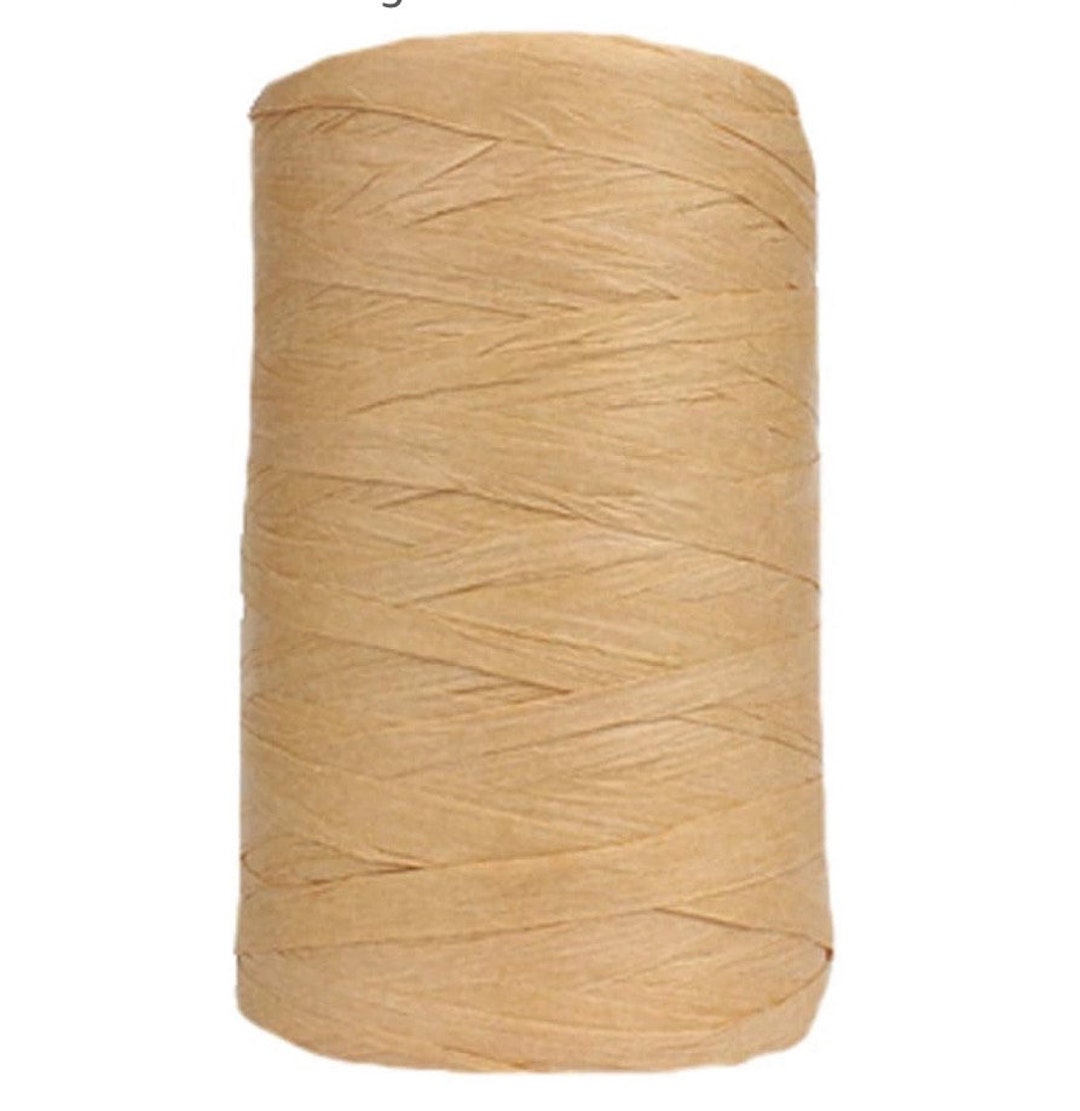 Rayon Raffia Paper Yarn, Brown Raffia Ribbon, Beige Raffia Yarn, DIY ...
