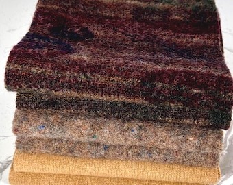 Upcycled Felted Sweater Pieces, DIY Mittens