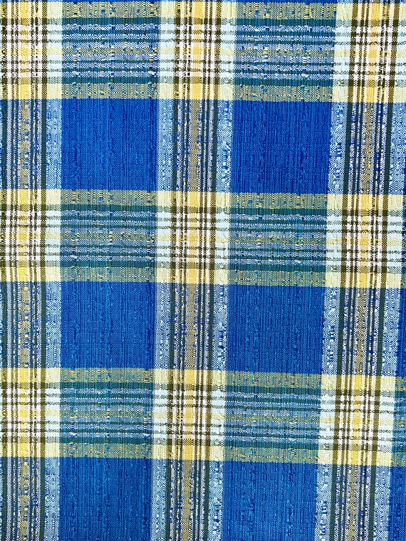 Powder Blue Plaid Fabric