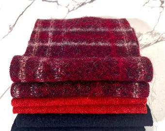 Upcycled gefilzte Pullover-Teile, DIY-Handschuhe