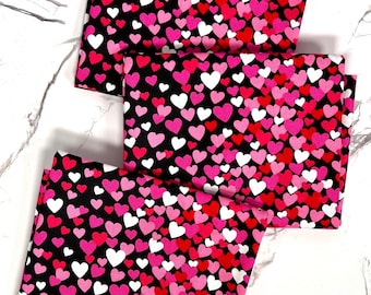 Valentine’s Tossed Hearts Quilting Cotton Fabric Fat Quarter - Fabric Traditions